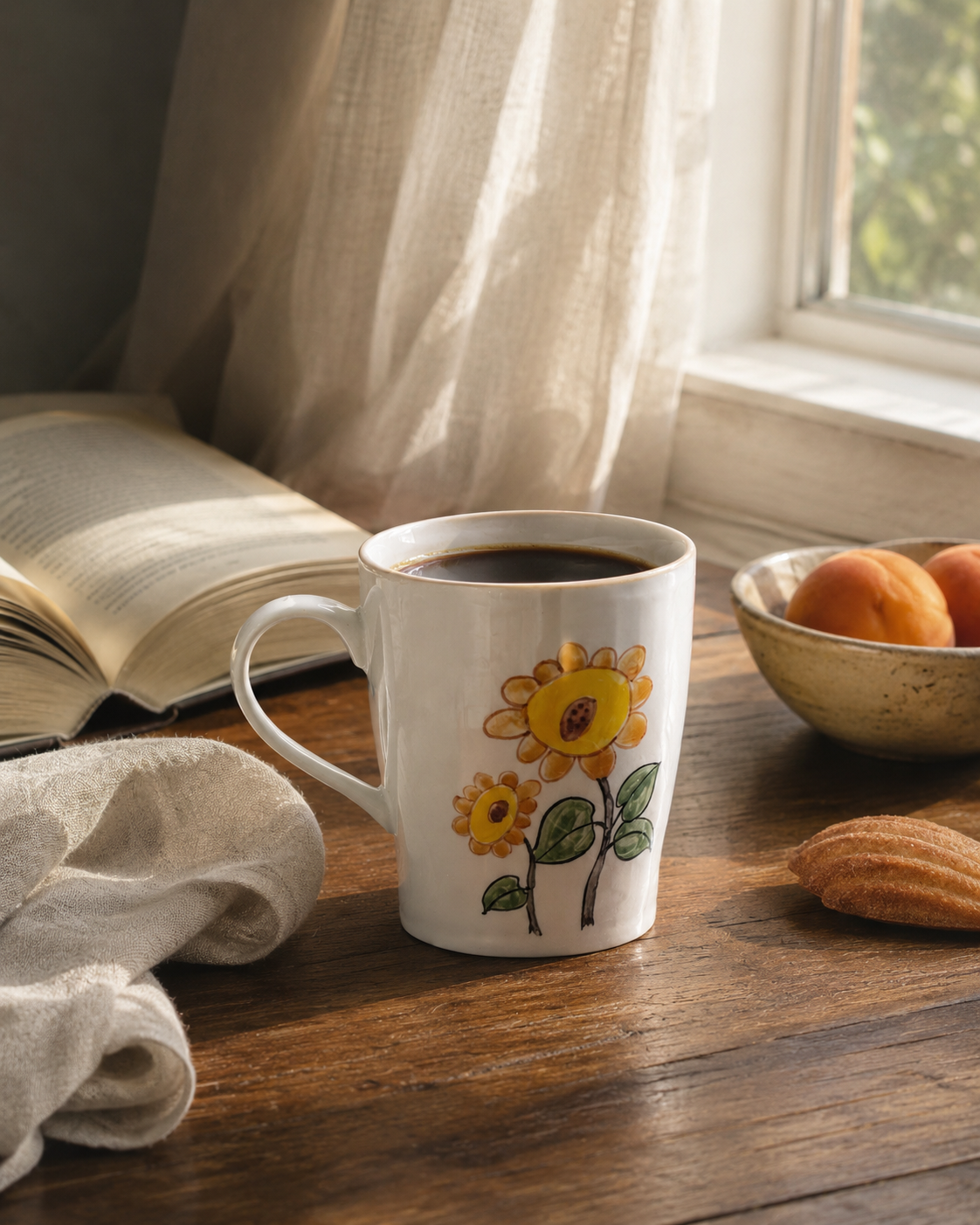 Sunlit Muse Hand-Painted Ceramic Mug