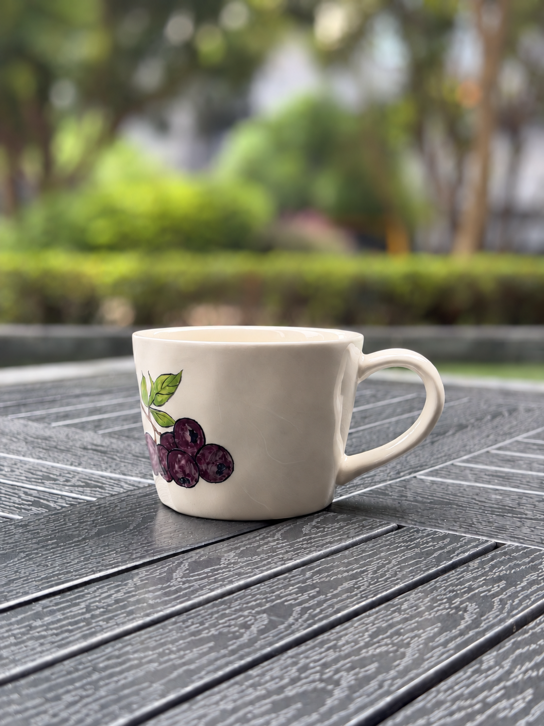 Wild Blueberry Hand-Painted Mug | The Quiet Clay