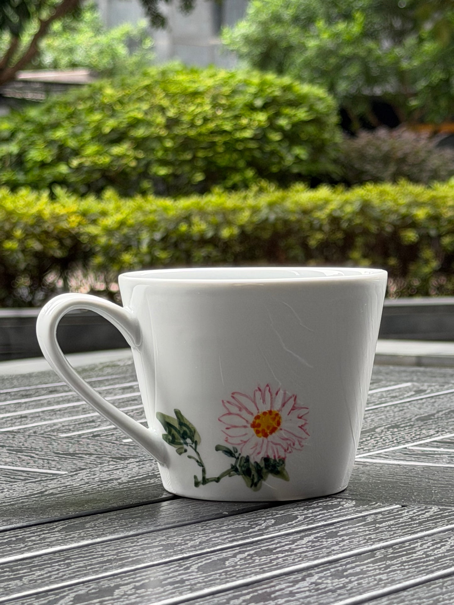 Blushing Daisy Hand-Painted Mug