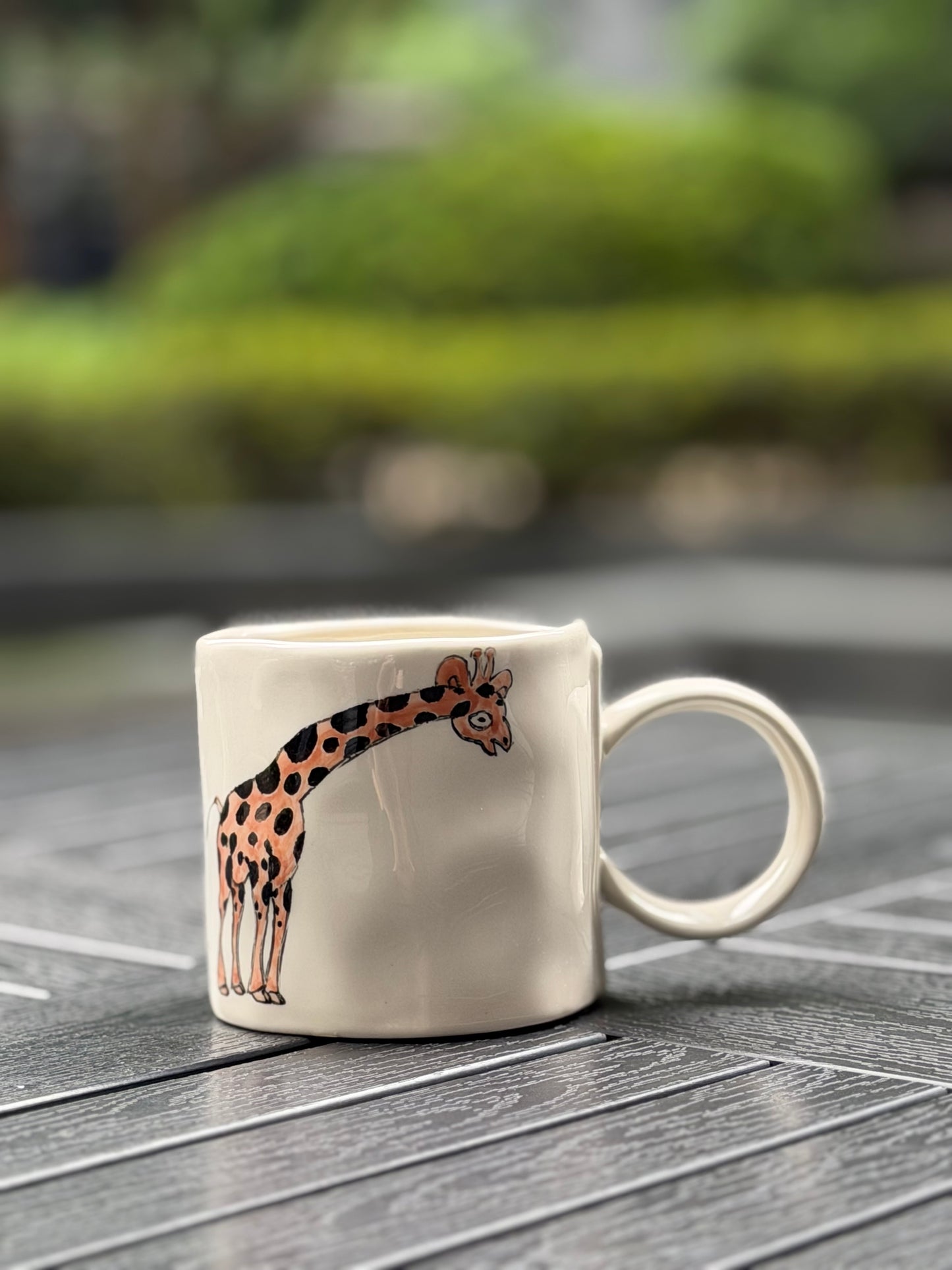 Gentle Giraffe Hand-Painted Mug