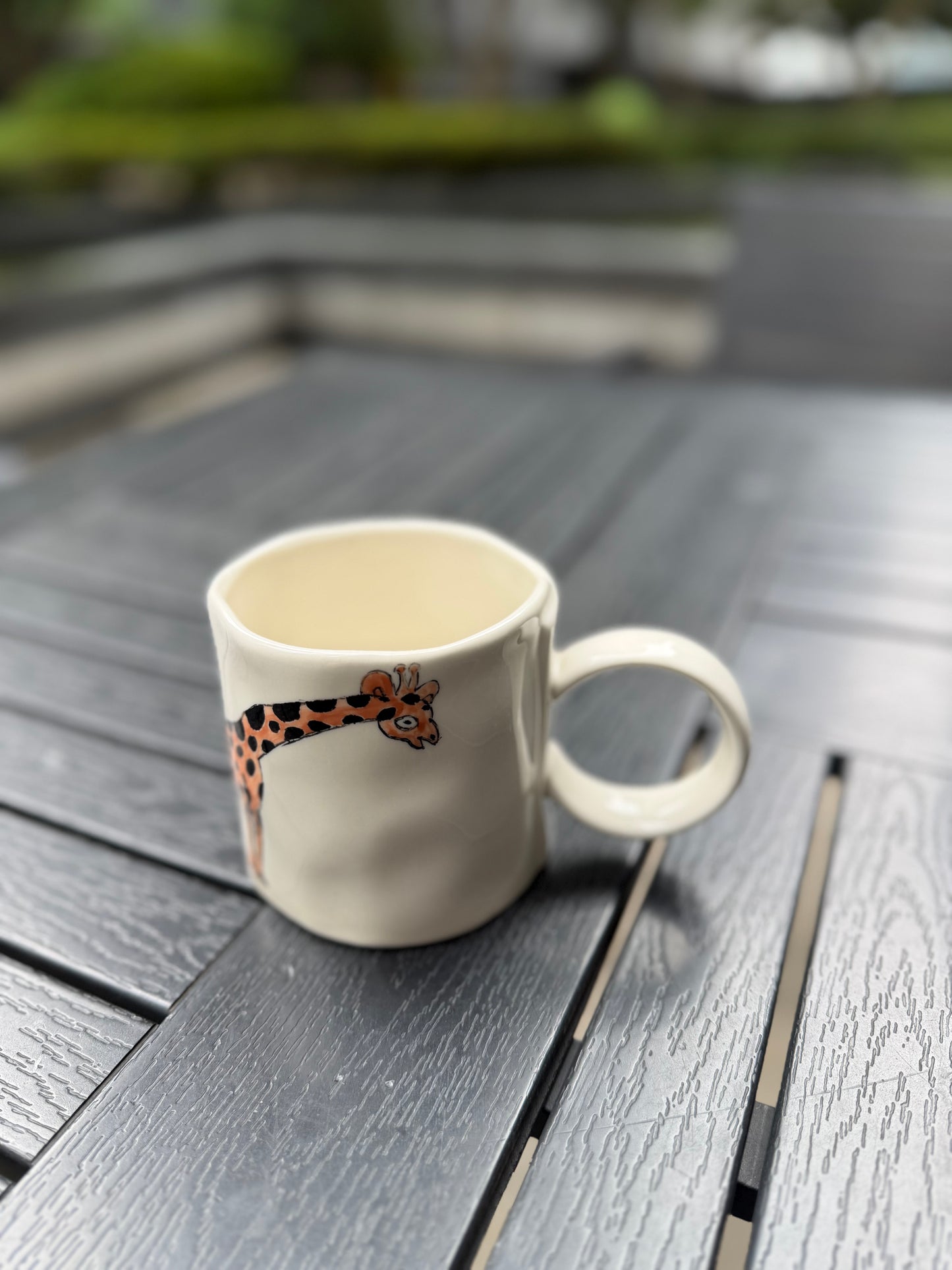 Gentle Giraffe Hand-Painted Mug