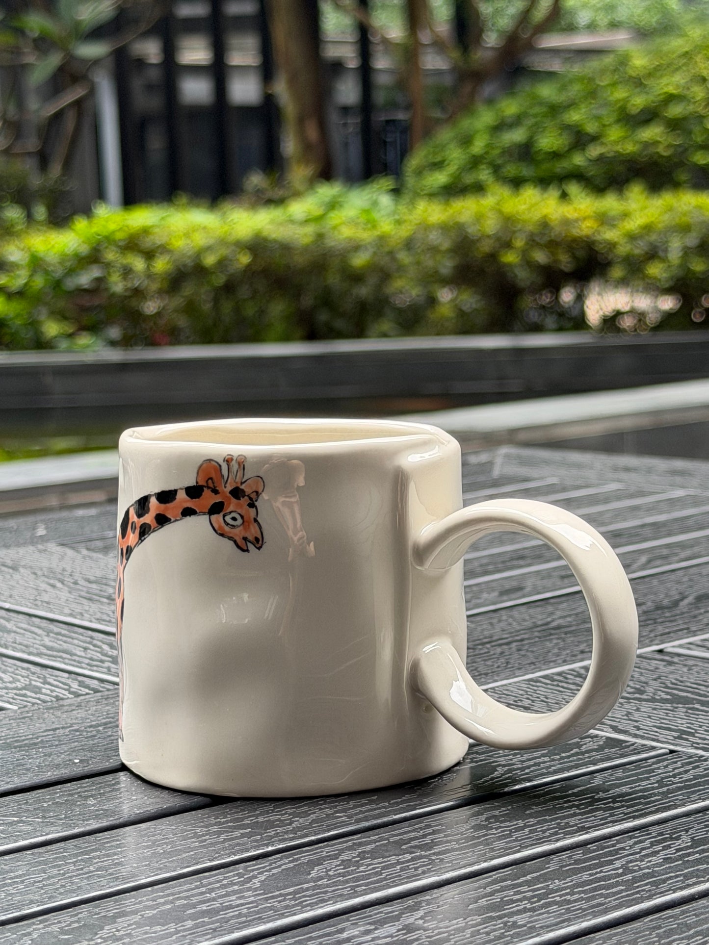 Gentle Giraffe Hand-Painted Mug