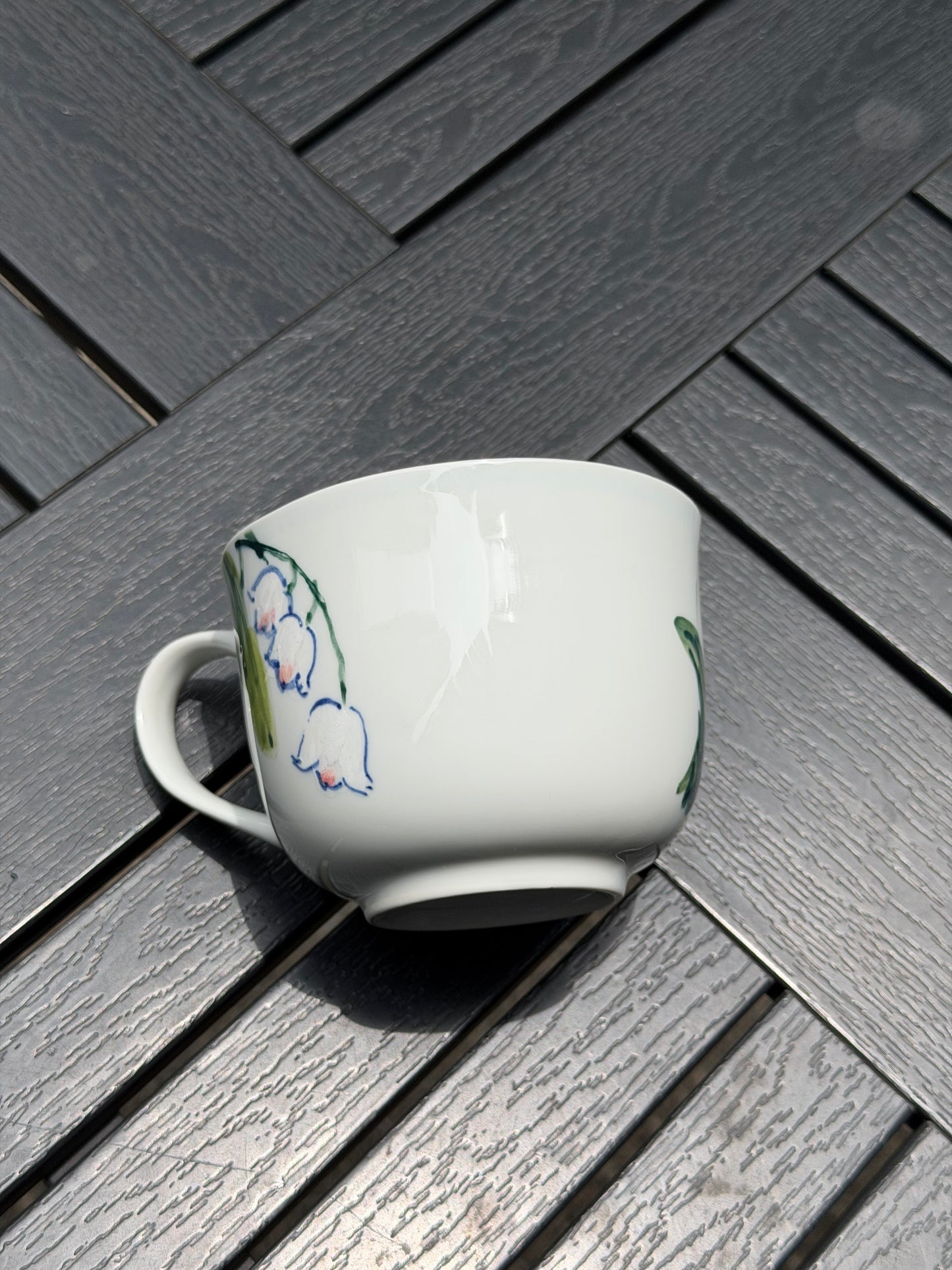 Lily of the Valley Hand-Painted Mug