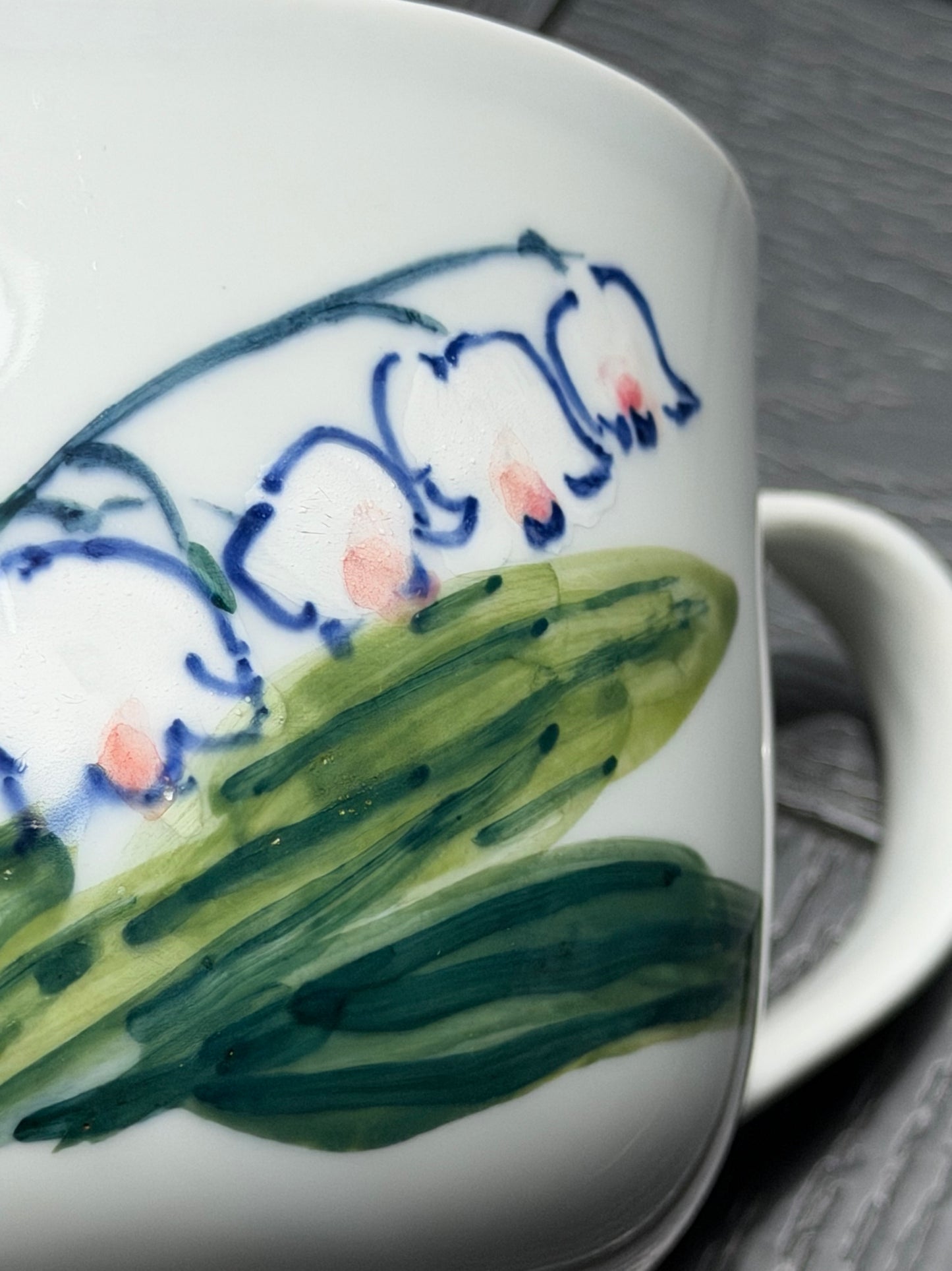 Lily of the Valley Hand-Painted Mug