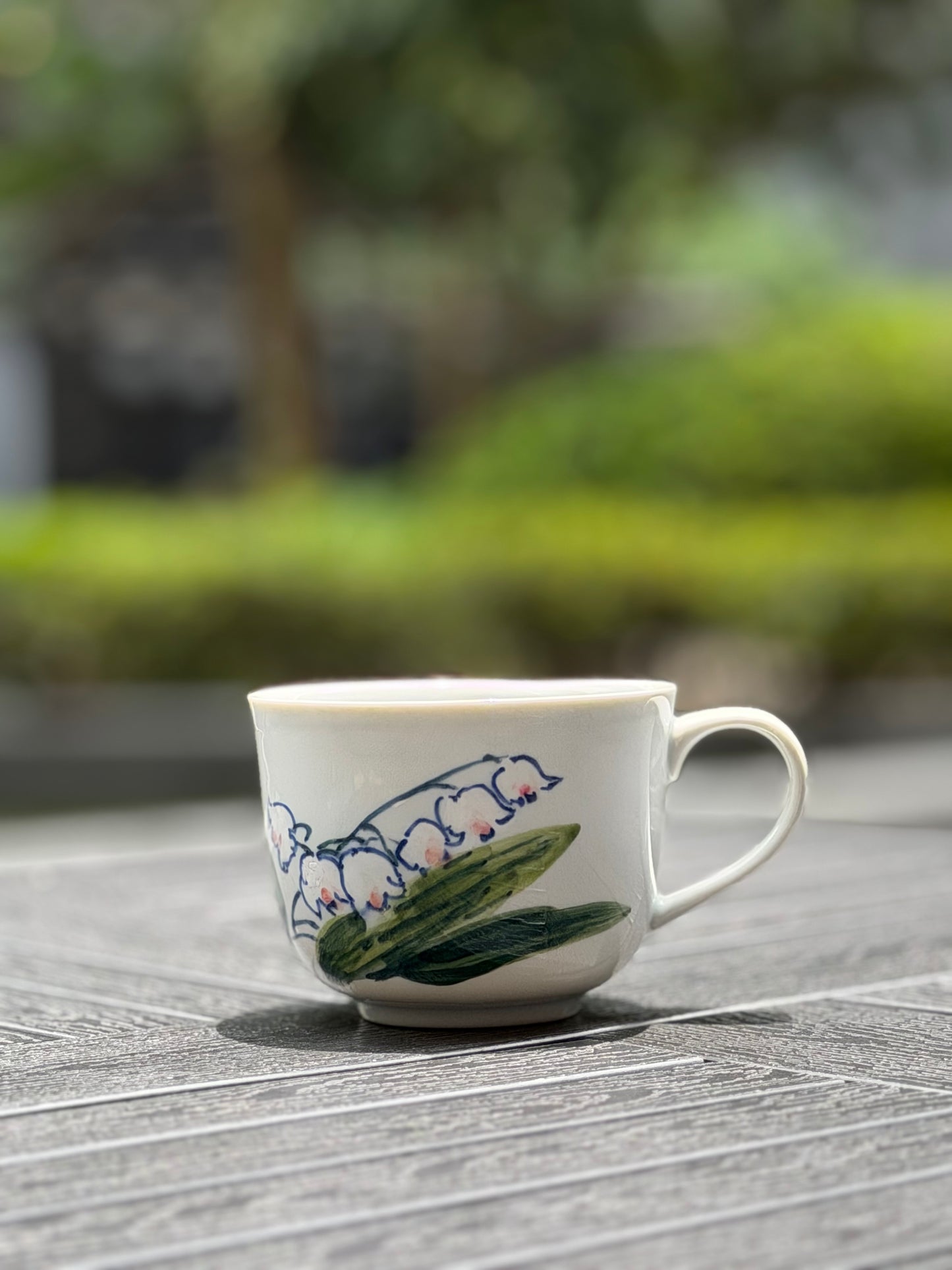 Lily of the Valley Hand-Painted Mug