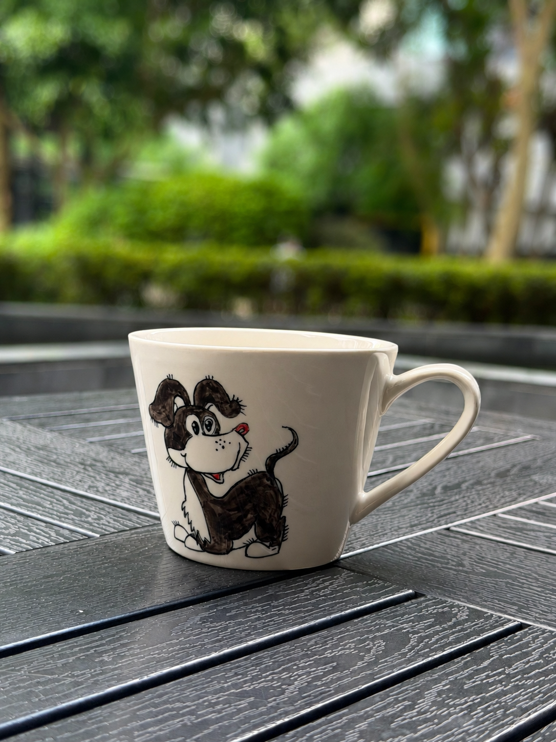 Orchard Pup Hand-Painted Ceramic Mug