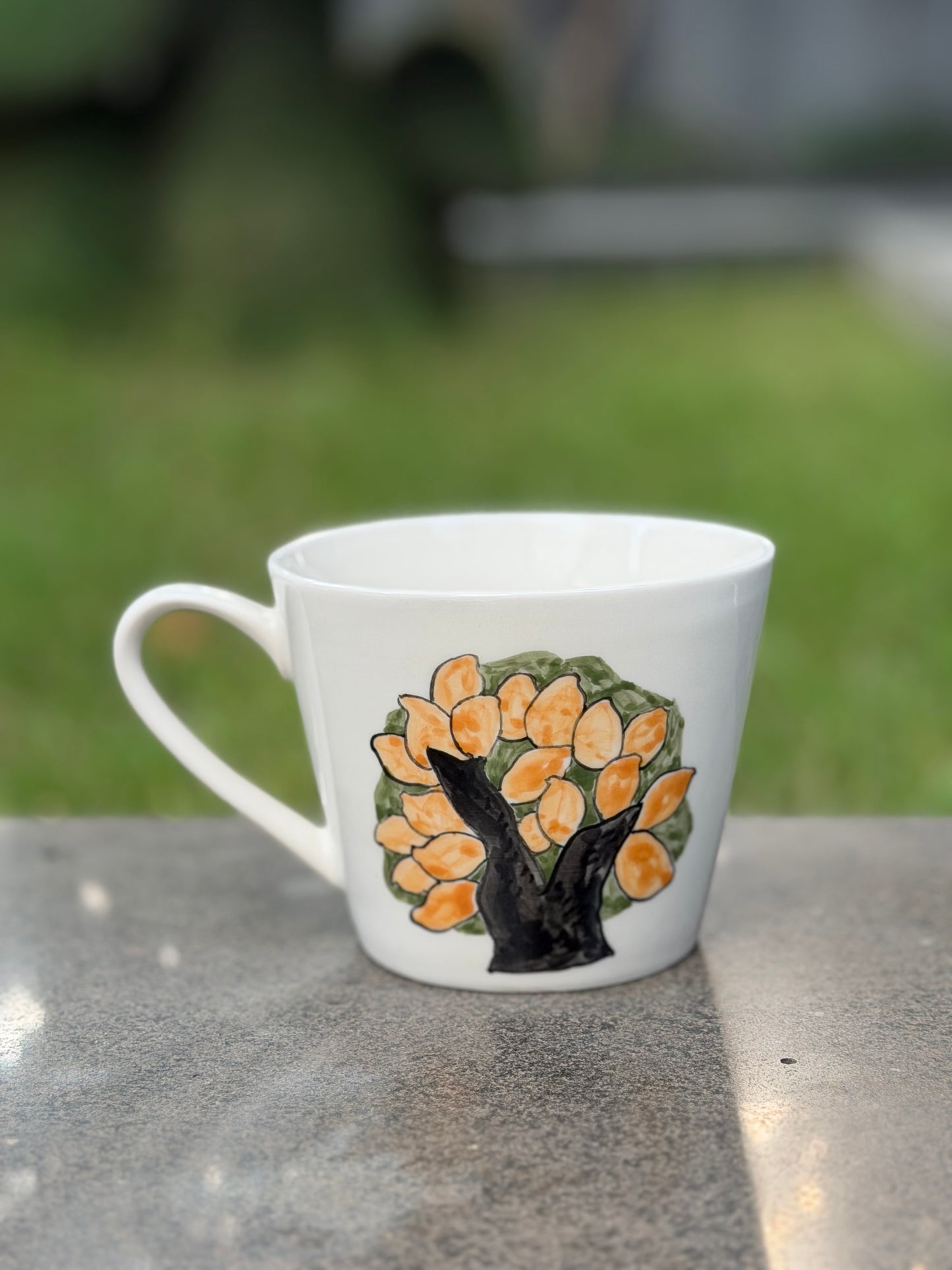 Orchard Pup Hand-Painted Ceramic Mug