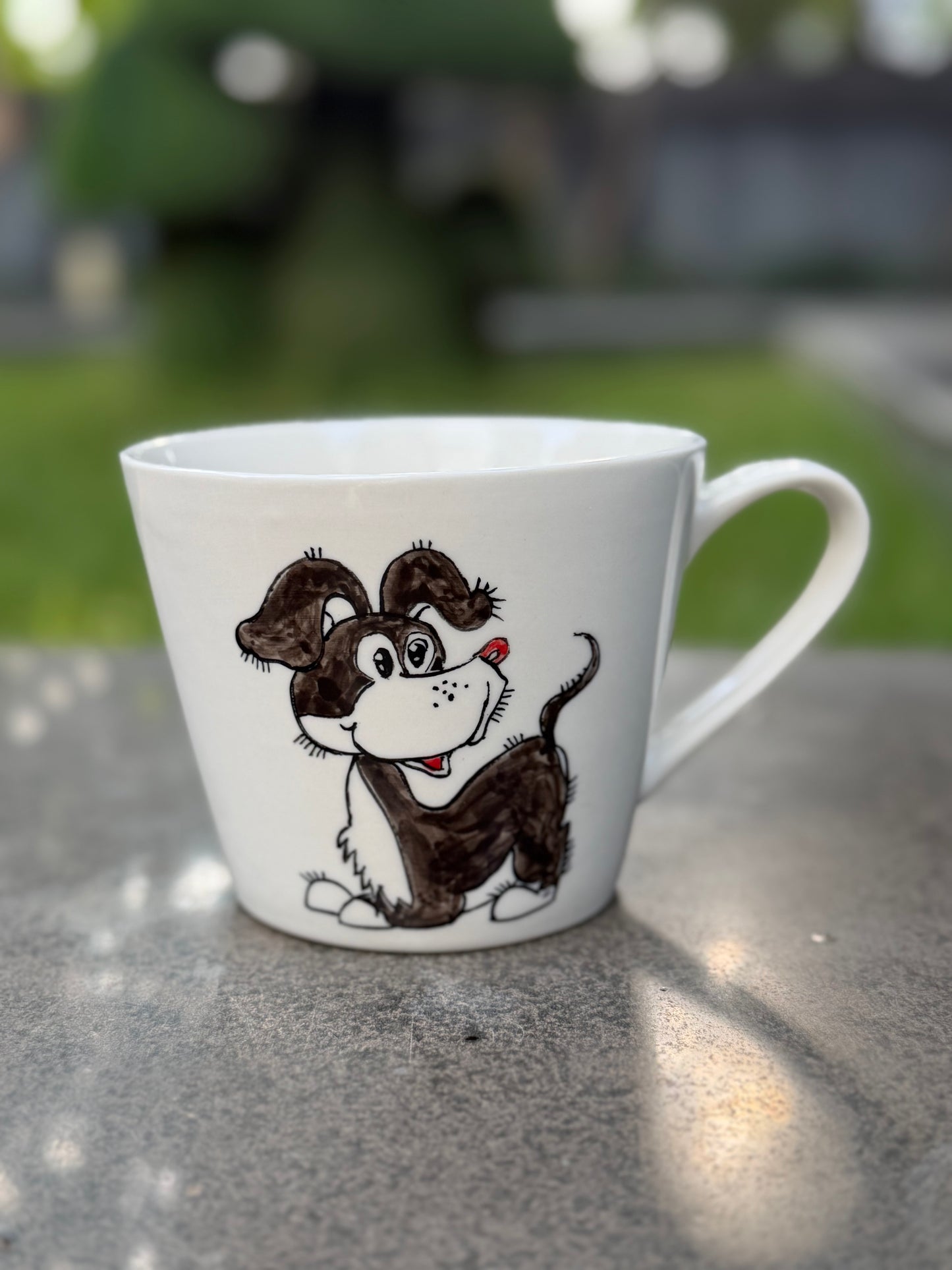 Orchard Pup Hand-Painted Ceramic Mug