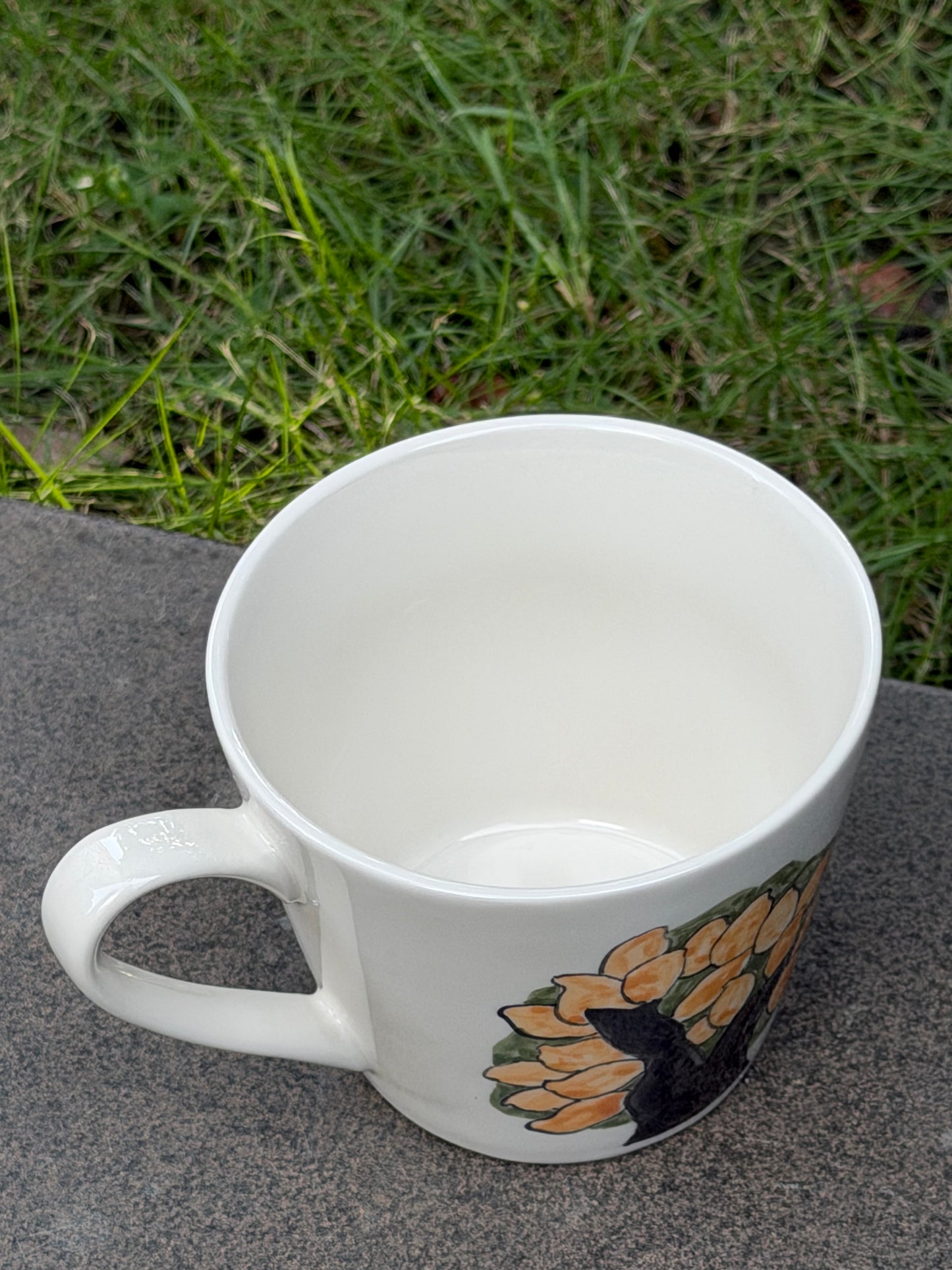 Orchard Pup Hand-Painted Ceramic Mug