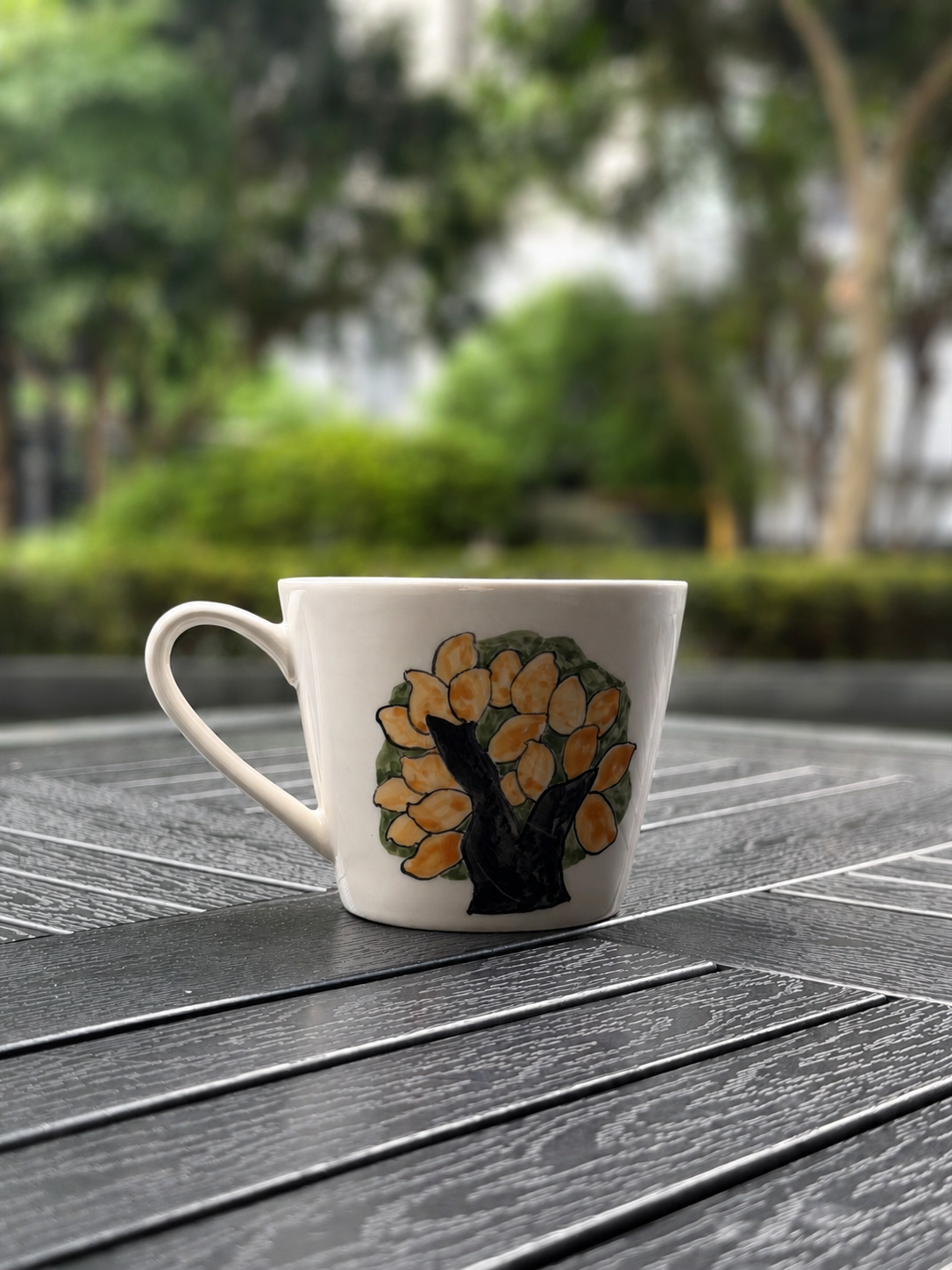Orchard Pup Hand-Painted Ceramic Mug