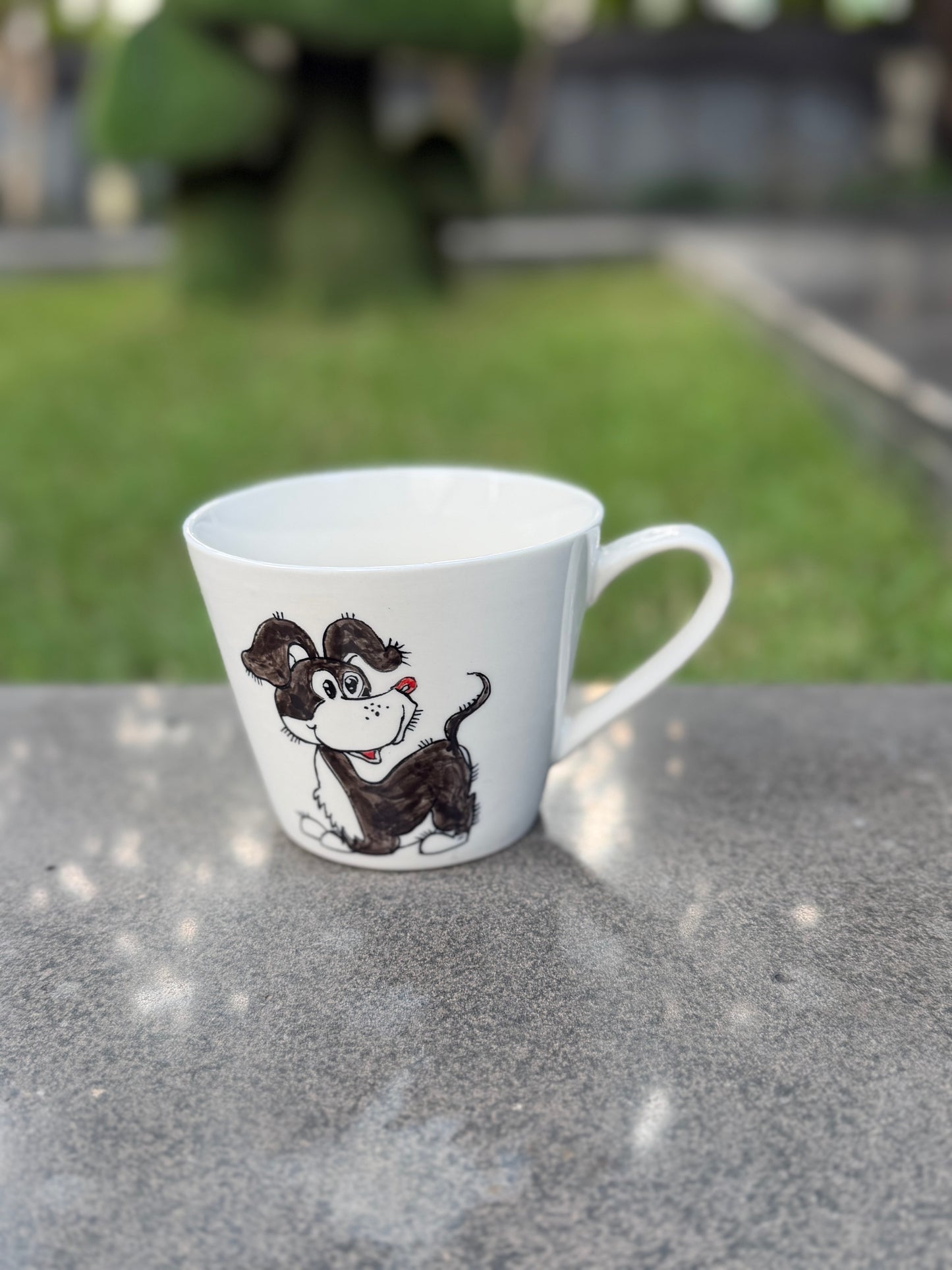 Orchard Pup Hand-Painted Ceramic Mug