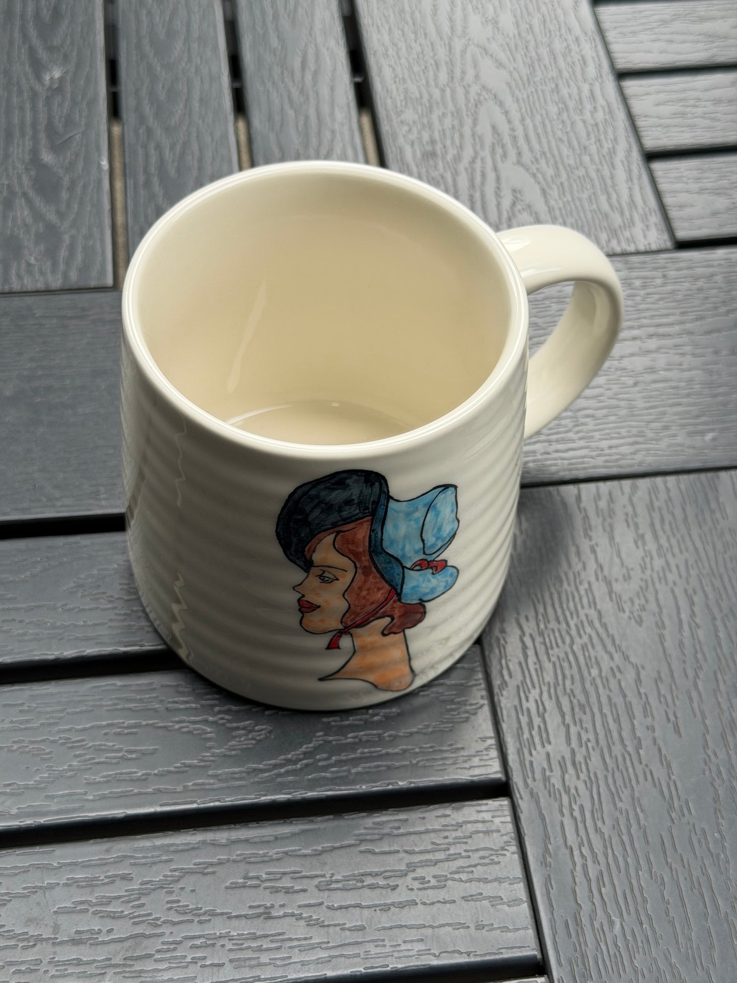 Rose Reverie Hand-Painted Ceramic Mug