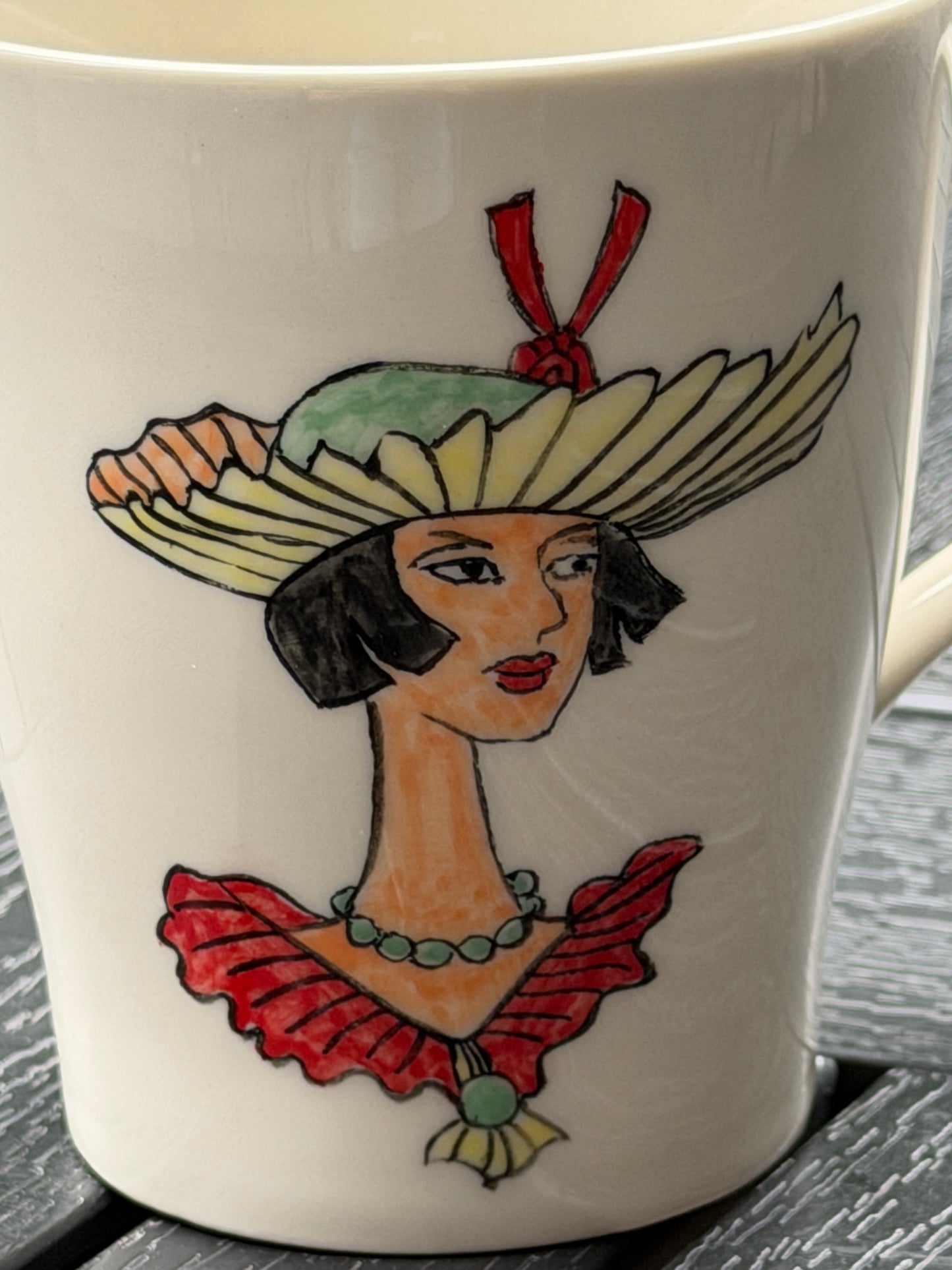 Sunlit Muse Hand-Painted Ceramic Mug
