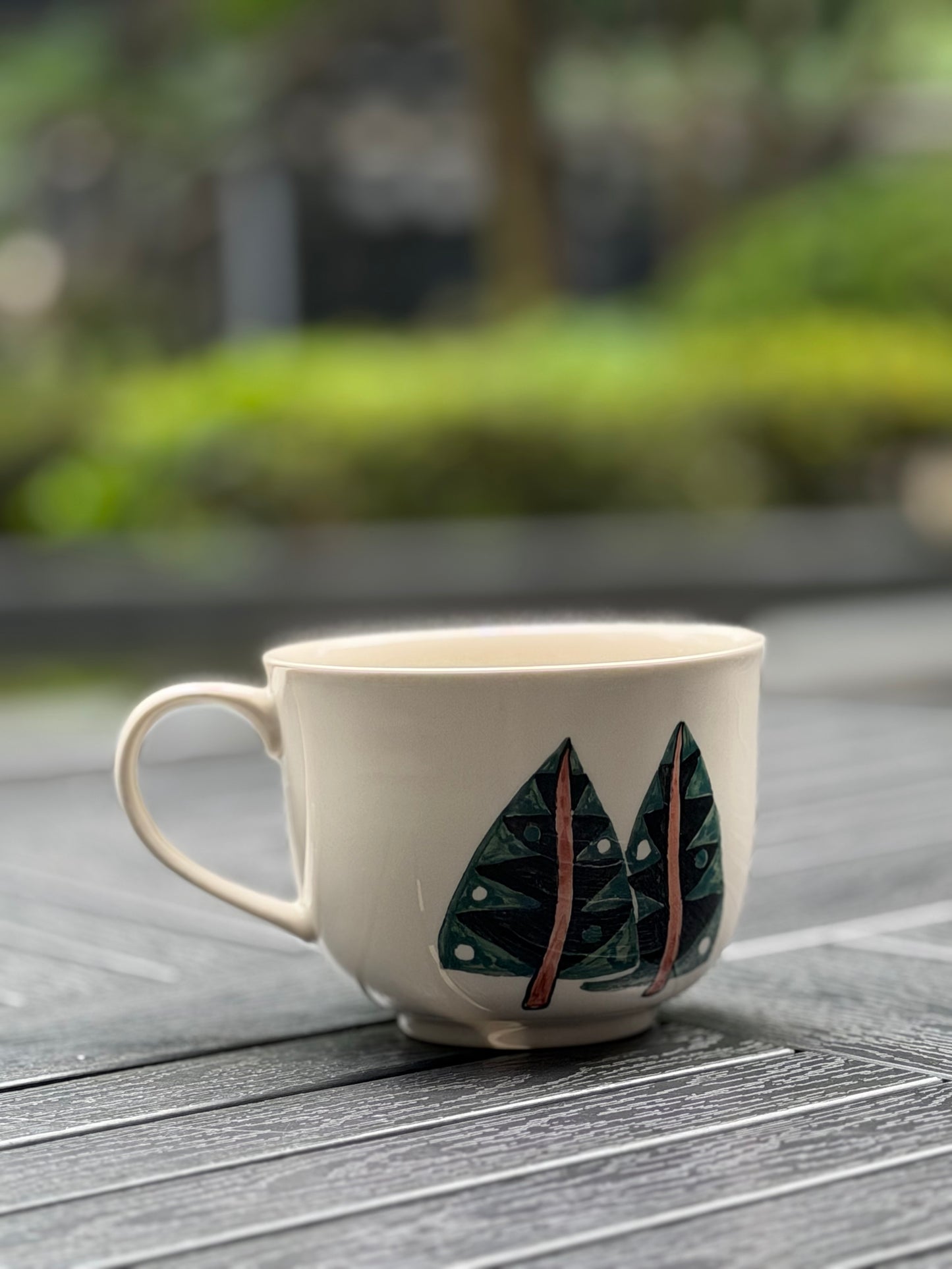 Woodland Deer Hand-Painted Mug