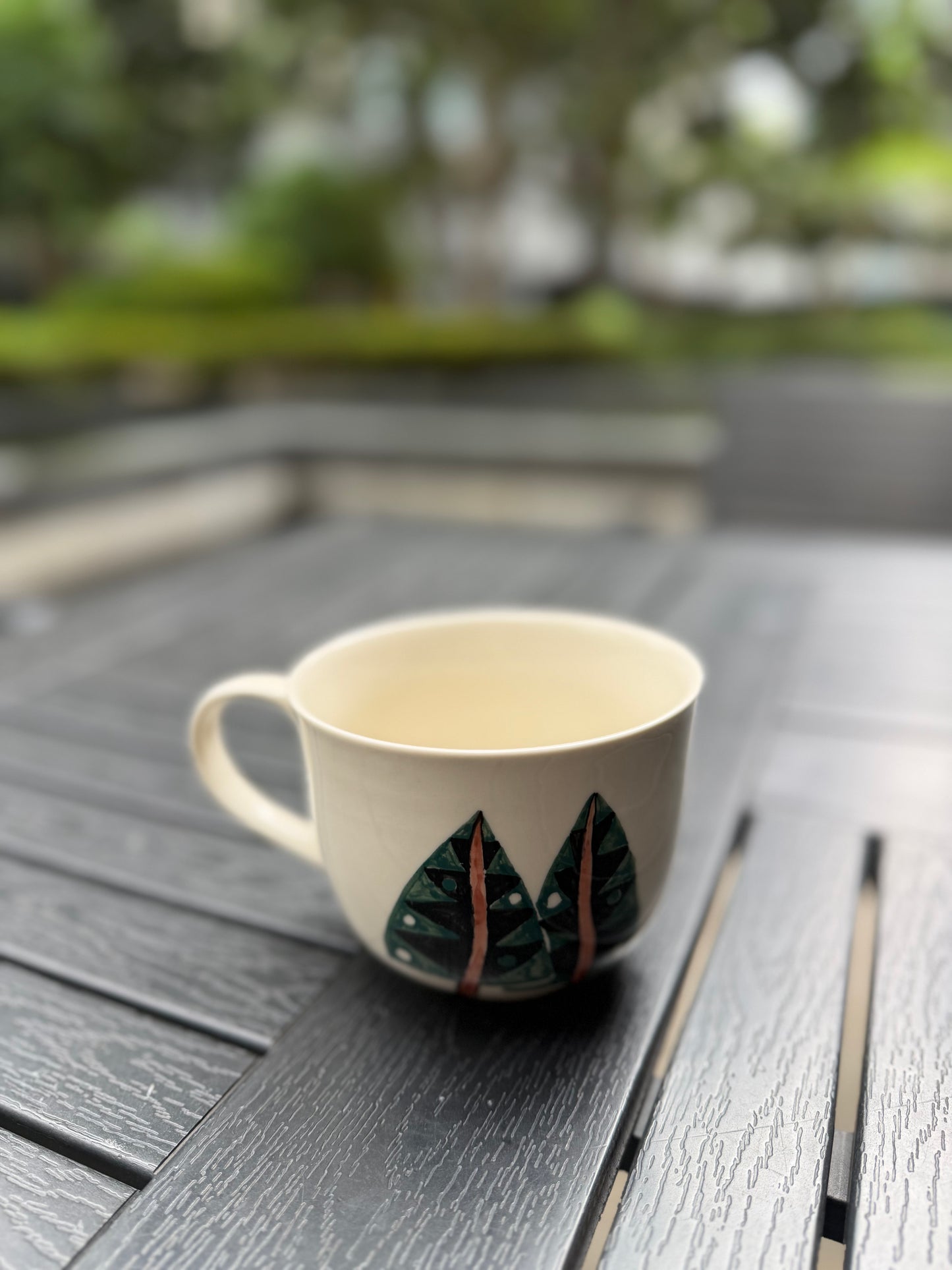 Woodland Deer Hand-Painted Mug