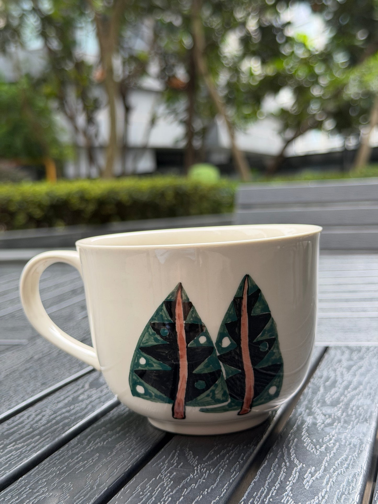 Woodland Deer Hand-Painted Mug